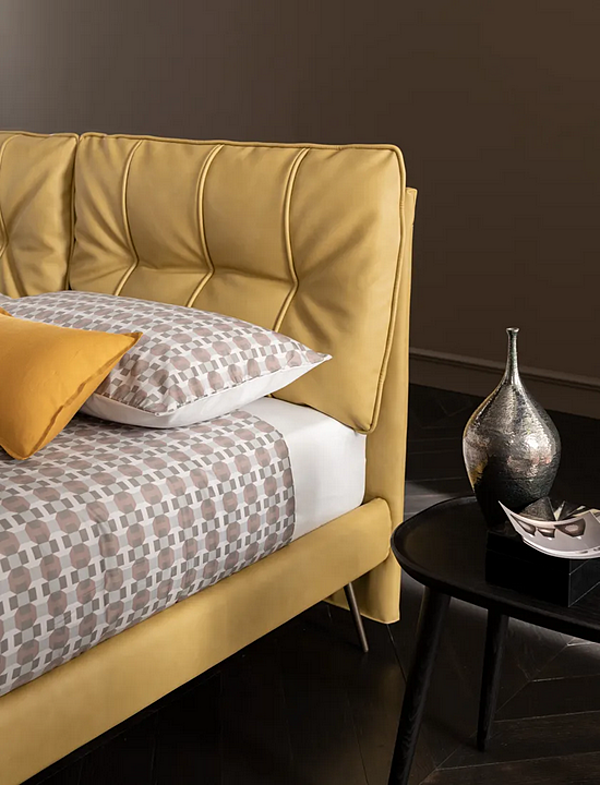 Doppelbett mit gepolsterter Rückenlehne aus Stoff Altrenotti Salina Fabrik Altrenotti aus Italien. Foto №5