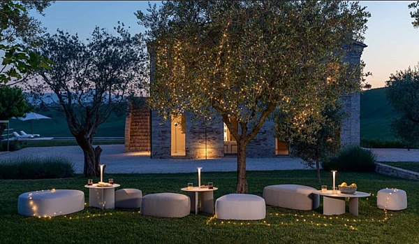 Pouf mit abnehmbarem Bezug Pierre Flou Fabrik Flou aus Italien. Foto №8