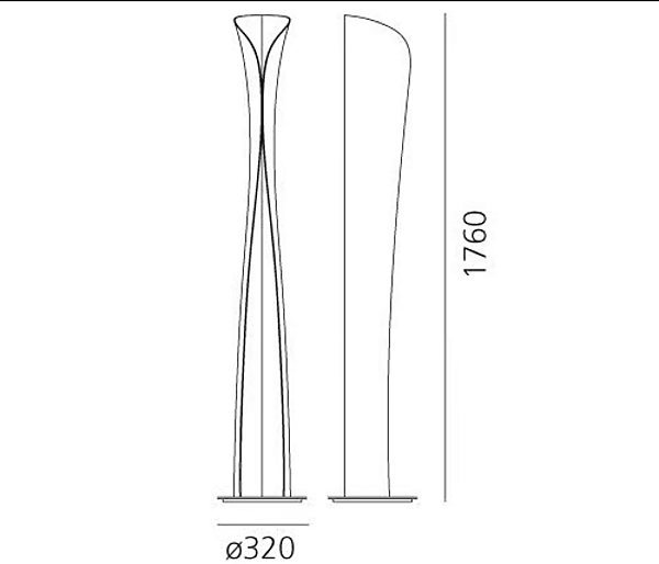 LED-Stehlampe aus Stahl Artemide Cadmo Fabrik Artemide aus Italien. Foto №11