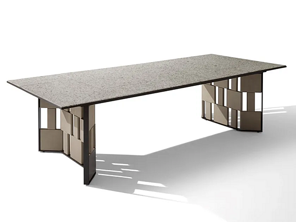 Rechteckiger Gartentisch aus Marmor GIORGETTI BREAK 88250, 88260 Fabrik GIORGETTI aus Italien. Foto №1