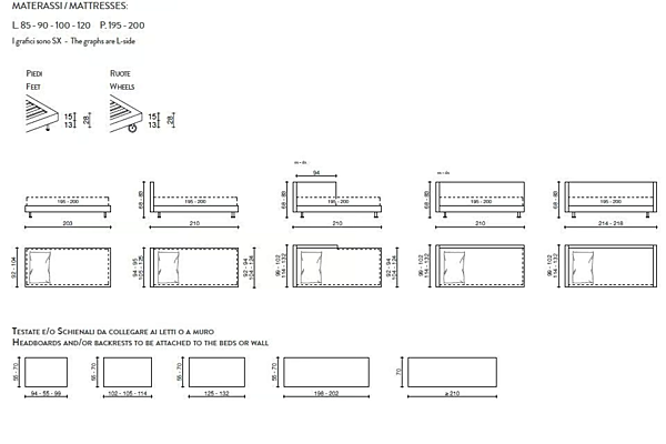 Zweisitzer Stoffsofa mit Bettfunktion Mono Duomo Design Fabrik Duomo Design aus Italien. Foto №9