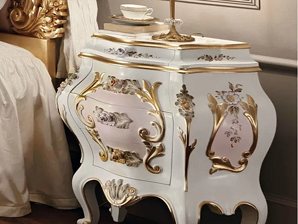 Nachttisch mit Schubladen aus Holz Modenese Luxury Interiors 11204 Fabrik MODENESE GASTONE aus Italien. Foto №1