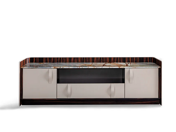 Sideboard mit Türen aus Holz Gentleman Flou Fabrik Flou aus Italien. Foto №1