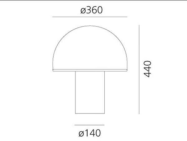 Tischlampe aus geblasenem Glas Artemide Onfale A006400, A006500, A006300 Fabrik Artemide aus Italien. Foto №7