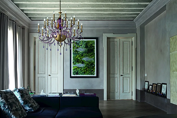Kronleuchter mit Swarovski-Kristallen Iside L12 6 Euroluce Lampadari Fabrik EUROLUCE LAMPADARi aus Italien. Foto №2