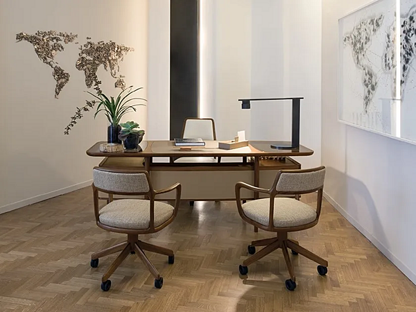 Rechteckiger Schreibtisch aus Holz Mogul GIORGETTI Fabrik GIORGETTI aus Italien. Foto №4