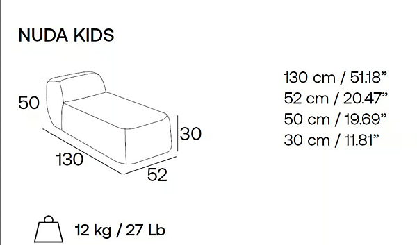 Polyurethan Sofa Nuda Kids Adrenalina IMB1070335, IMB1070336, IMB1070337, IMB1070338, IMB1070339 Fabrik ADRENALINA aus Italien. Foto №5