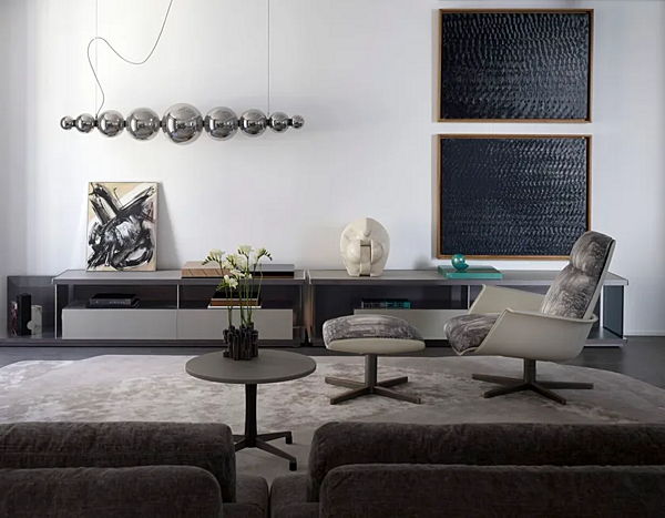 Drehhocker mit 4-Speichen-Basis GIORGETTI CLORI Fabrik GIORGETTI aus Italien. Foto №3