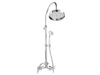 Wandmontierte Duschpaneel aus Stahl mit Handbrause Gaia Mobili Princeton Wandmontierte Duschpaneel aus Stahl mit Handbrause Gaia Mobili Princeton Fabrik GAIA aus Italien