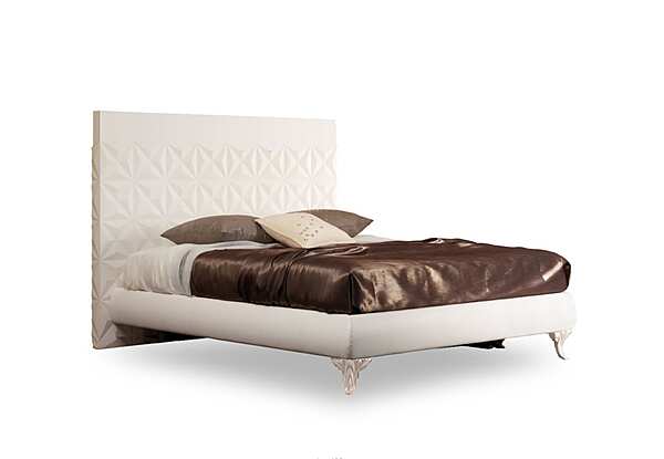 Doppelbett aus Leder mit gepolstertem Kopfteil Bizzotto Italia Diamond Fabrik Bizzotto Italia aus Italien. Foto №1