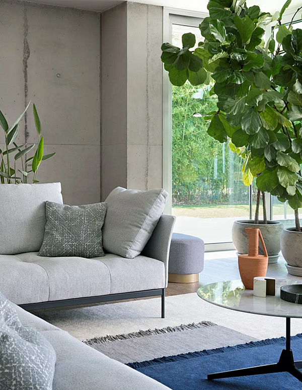 Ecksofa aus Stoff mit weicher Rückenkonstruktion Pixel Light Saba Fabrik SABA aus Italien. Foto №3