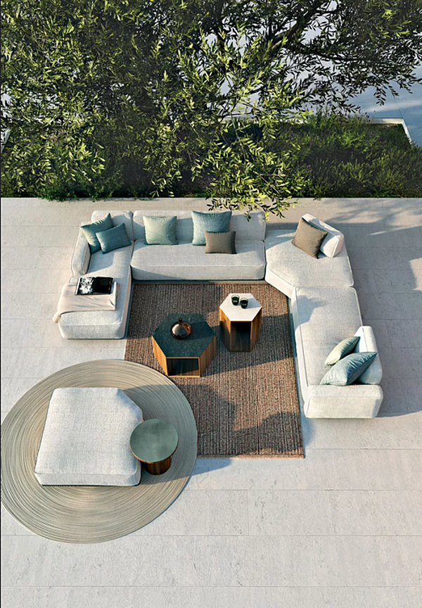 Zweisitzer Gartensofa aus Stoff Laguna 22 Atmosphera Fabrik ATMOSPHERA aus Italien. Foto №3