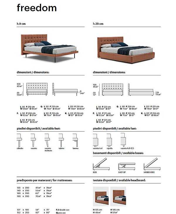 Bett BOLZAN LETTI Freedom Fabrik BOLZAN LETTI aus Italien. Foto №9