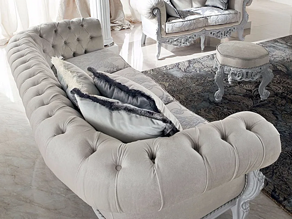 Drei-Sitzer Sofa mit gepolsterter Rückenlehne Modenese Luxury Interiors 13412 Fabrik MODENESE GASTONE aus Italien. Foto №1