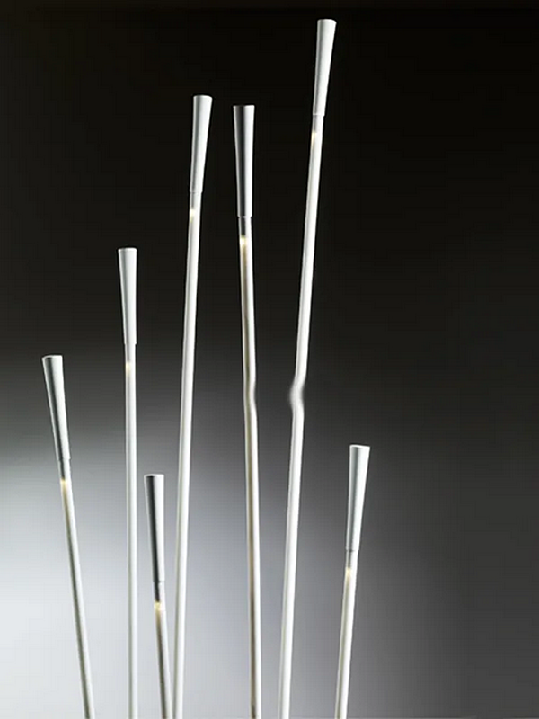 Stehlampe aus Kunststoff Fabbian Giunco Fabrik Fabbian aus Italien. Foto №5
