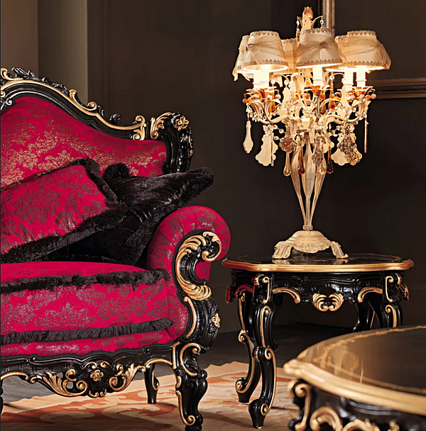 Niedriger Couchtisch aus Massivholz Modenese Luxury Interiors 11618 Fabrik MODENESE GASTONE aus Italien. Foto №2