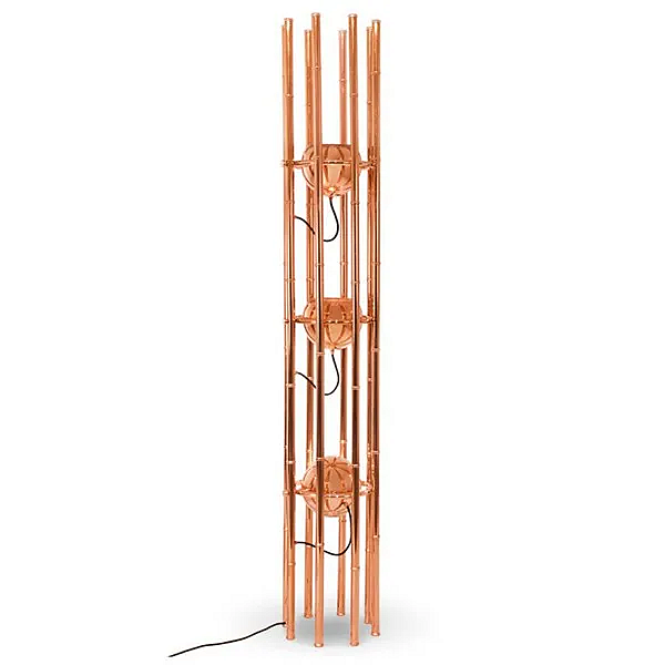 Stehlampe aus Kupfer BRABBU Kendo Fabrik BRABBU aus Italien. Foto №2