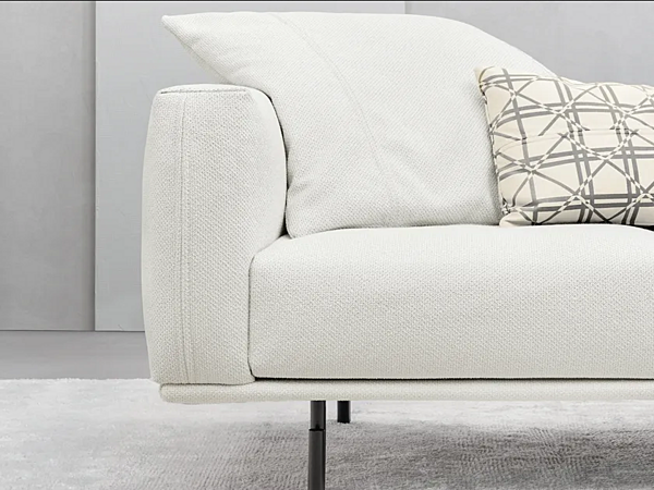 Dreisitzer Stoffsofa mit abnehmbarem Bezug Flou Binario Fabrik Flou aus Italien. Foto №2