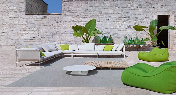 Gartenarmchair mit Stoffbezug PAOLA LENTI Float B27L, B27H Fabrik PAOLA LENTI aus Italien. Foto №7
