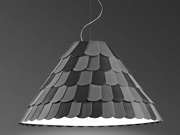 Hängelampe aus Kunststoff Roofer Fabbian Fabrik Fabbian aus Italien. Foto №1