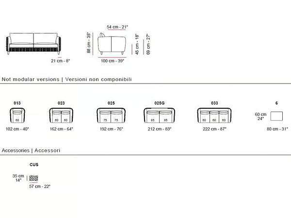 Zweisitzer Sofa aus Leder und Stoff Marylin Marinelli Home M1048,  M1048P Fabrik Marinelli Home aus Italien. Foto №5