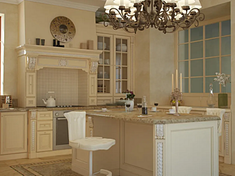 Küche mit Insel aus Holz Tosca Martini Interiors Fabrik MARTINI INTERIORS aus Italien