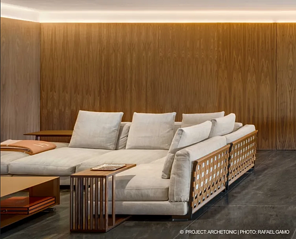 Rechteckiger Couchtisch aus Massivholz FLEXFORM VIENNA Fabrik FLEXFORM aus Italien. Foto №3
