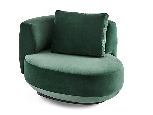 Drehbares Polsterarmchair aus Stoff Audrey Gallotti&Radice Fabrik Gallotti & Radice aus Italien. Foto №1