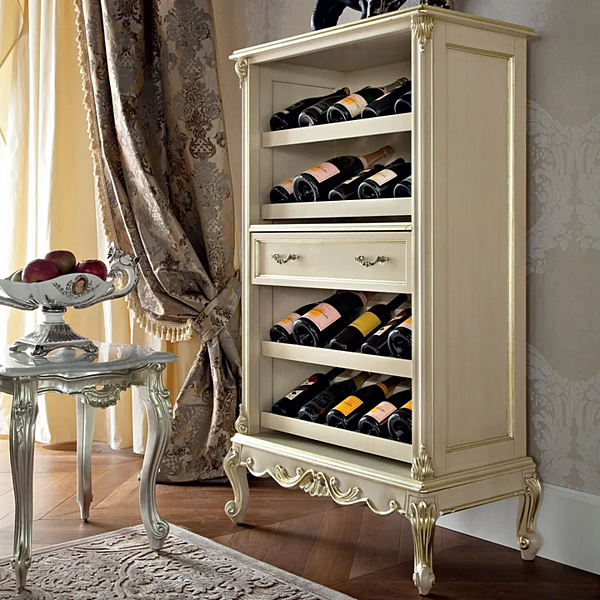 Flaschenregal aus Massivholz Modenese Luxury Interiors 12135 Fabrik MODENESE GASTONE aus Italien. Foto №2