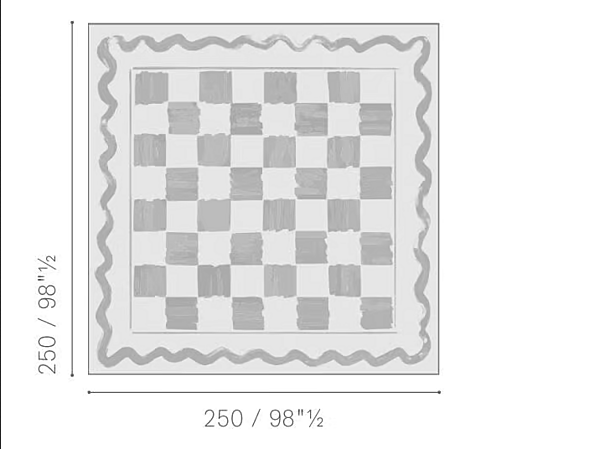 Handgefertigter Stoffteppich Squash POLTRONA FRAU Fabrik POLTRONA FRAU aus Italien. Foto №4