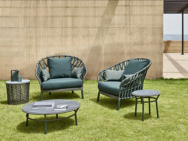 Acryl Gartenarmchair mit Armlehnen VARASCHIN Emma Cross 24820 Fabrik VARASCHIN aus Italien. Foto №8