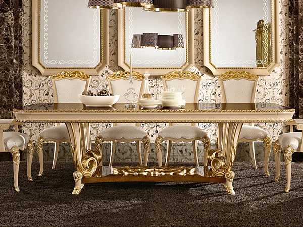 Erweiterbarer rechteckiger Esstisch aus Holz A.R. Arredamenti Harmony Table 306 Fabrik A.R.ARREDAMENTI SRL aus Italien. Foto №1