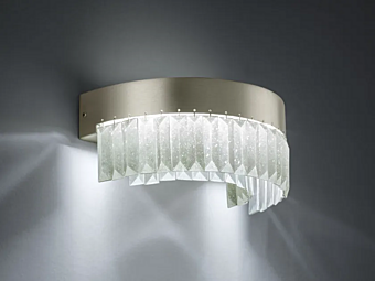 Wandleuchte aus Kristall mit LED von Euroluce Lampadari Way Fabrik EUROLUCE LAMPADARi aus Italien