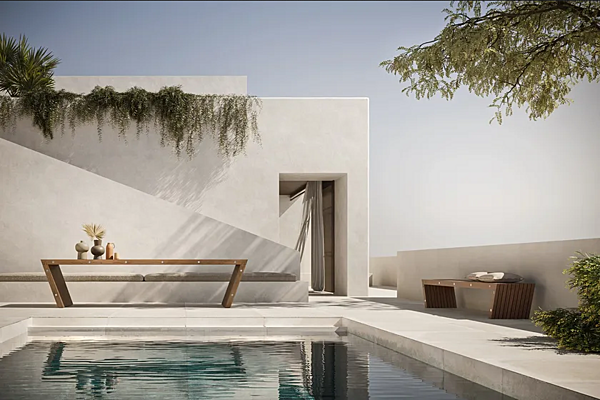 Rechteckiger Gartentisch aus massivem Holz MODULNOVA XY Fabrik Modulnova aus Italien. Foto №3