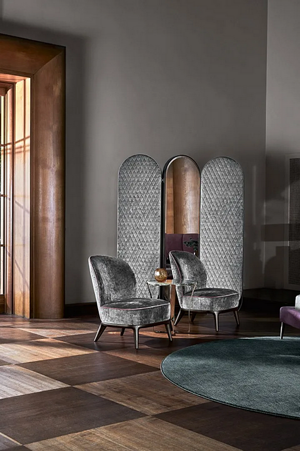 Polsterarmchair mit Holzbeinen Nicole OPERA CONTEMPORARY 49039 Fabrik OPERA CONTEMPORARY aus Italien. Foto №2
