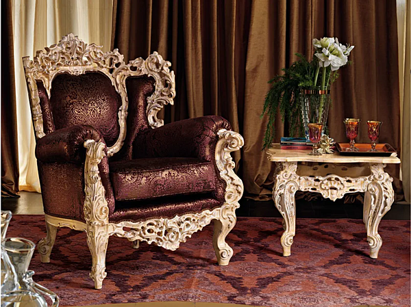 Sessel mit Armlehnen aus Stoff Modenese Luxury Interiors 11419 Fabrik MODENESE GASTONE aus Italien. Foto №1