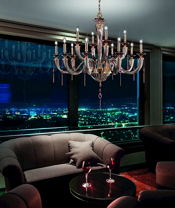 Kronleuchter mit Swarovski-Kristallen Julienne L8 4 Euroluce Lampadari Fabrik EUROLUCE LAMPADARi aus Italien. Foto №2