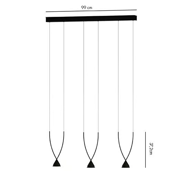 Pendelleuchte aus recyceltem Glas und Nylon AXOLIGHT Jewel Fabrik Axolight aus Italien. Foto №10