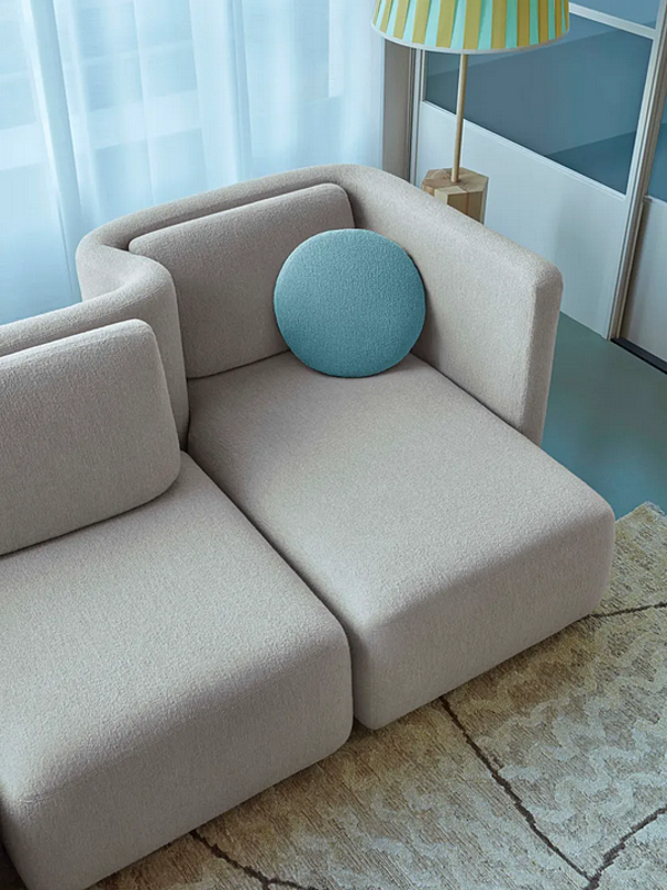 Modularer Stoffsofa Gala Saba Fabrik SABA aus Italien. Foto №3