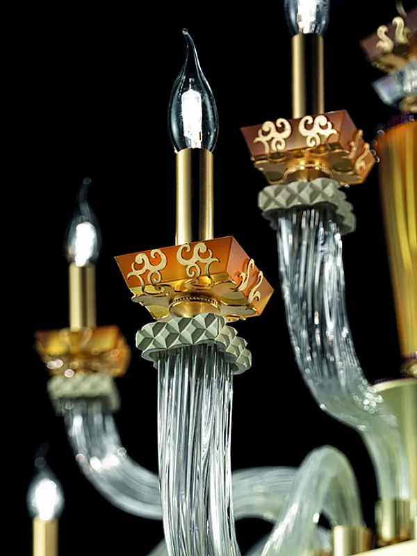 Kronleuchter mit Swarovski-Kristallen Museum L6 3 3 Euroluce Lampadari Fabrik EUROLUCE LAMPADARi aus Italien. Foto №2