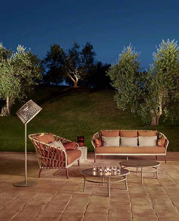 Zweisitzer Gartensofa aus Acryl mit Rückenpolster Emma Cross VARASCHIN 24840 Fabrik VARASCHIN aus Italien. Foto №7