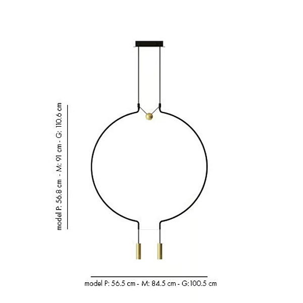 LED Pendelleuchte aus Metall AXOLIGHT Liaison Spliaix2 Fabrik Axolight aus Italien. Foto №7