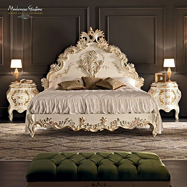 Doppelbett mit hoher gepolsterter Rückenlehne Modenese Luxury Interiors 11208 Fabrik MODENESE GASTONE aus Italien. Foto №2