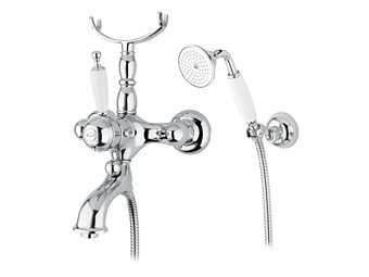 Deck Mounted Steel Bathtub Tap Single Handle Gaia Mobili Canterbury 3 Hole Fabrik GAIA aus Italien