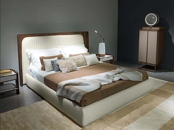Doppelbett mit abnehmbarem Bezug und hoher Rückenlehne GIORGETTI Hypnos Fabrik GIORGETTI aus Italien. Foto №3