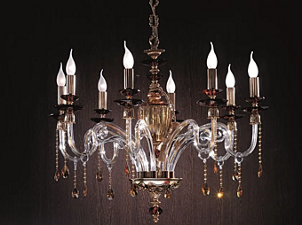 Messing Kronleuchter Elsa L8 Euroluce Lampadari