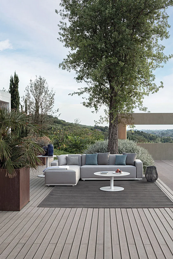 Modularer 2-Sitzer Gartensofa aus Stoff Atmosphera Laguna 20 LA.MD20 Fabrik ATMOSPHERA aus Italien. Foto №5