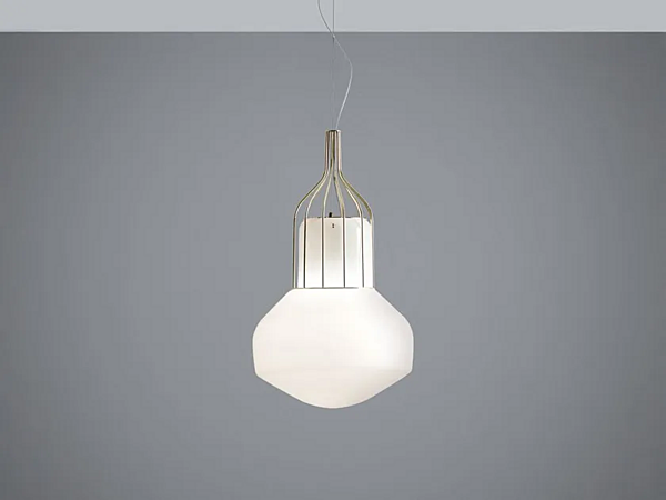 Hängelampe aus geblasenem Glas Aerostat Fabbian Fabrik Fabbian aus Italien. Foto №1