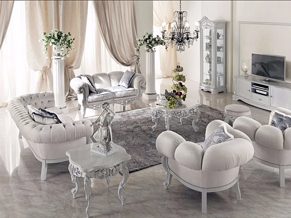 Rechteckiger niedriger Couchtisch aus Holz Modenese Luxury Interiors 13661 Fabrik MODENESE GASTONE aus Italien. Foto №3