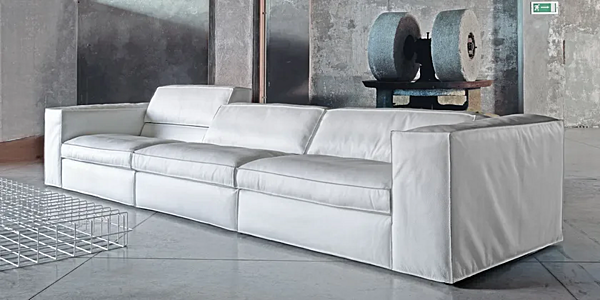 Dreisitzer Sofa aus Stoff mit weicher Rückenlehne Saba UP Fabrik SABA aus Italien. Foto №5